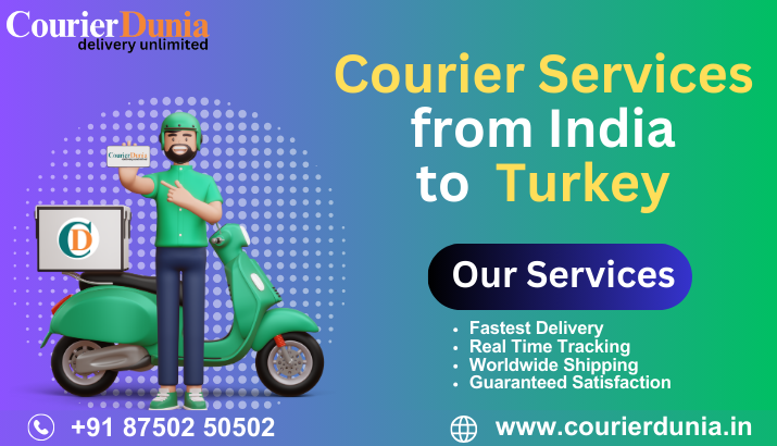 Courier Services from India to Turkey – Charges | 50% OFF