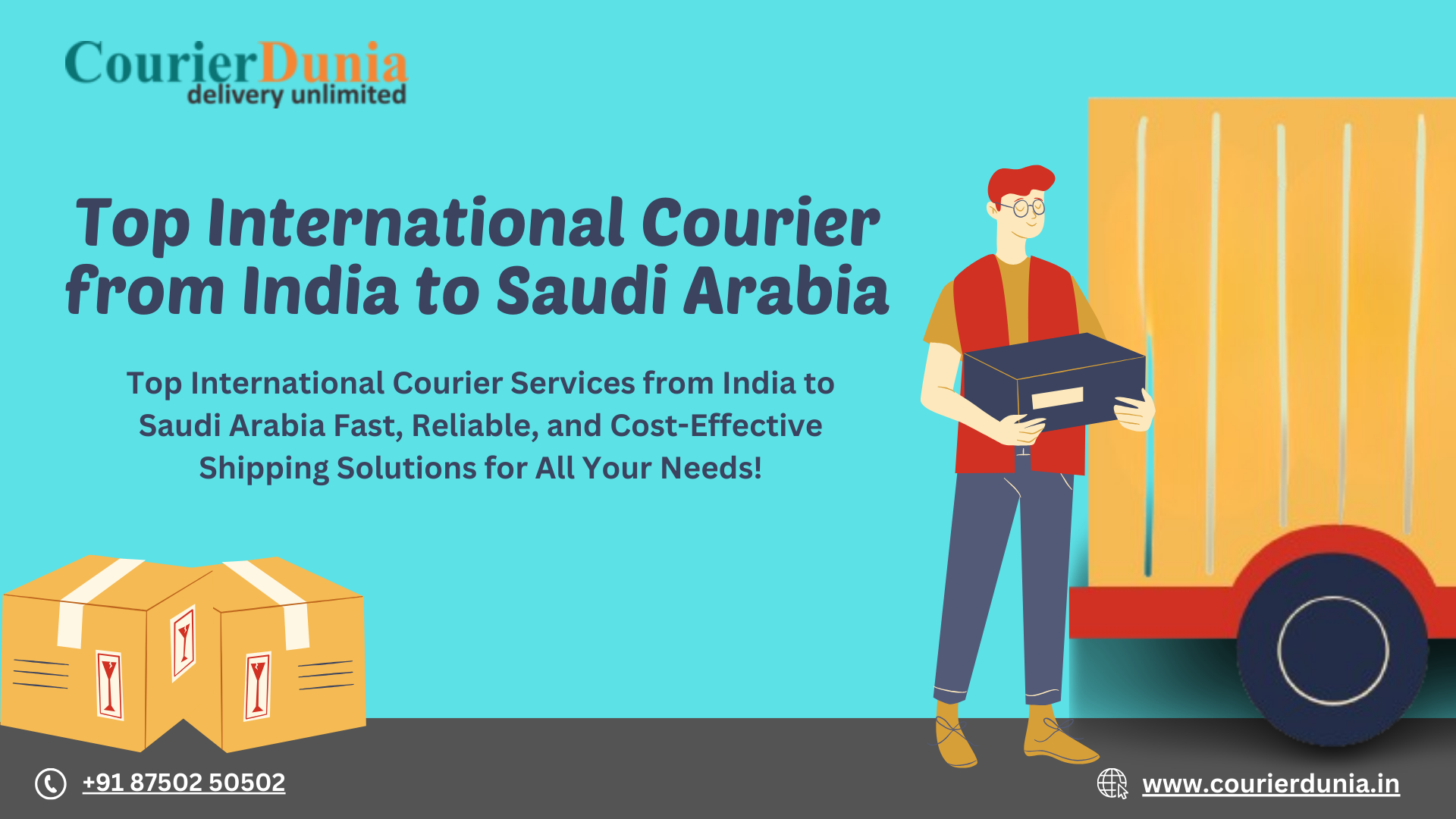 Top International Courier from India to Saudi Arabia