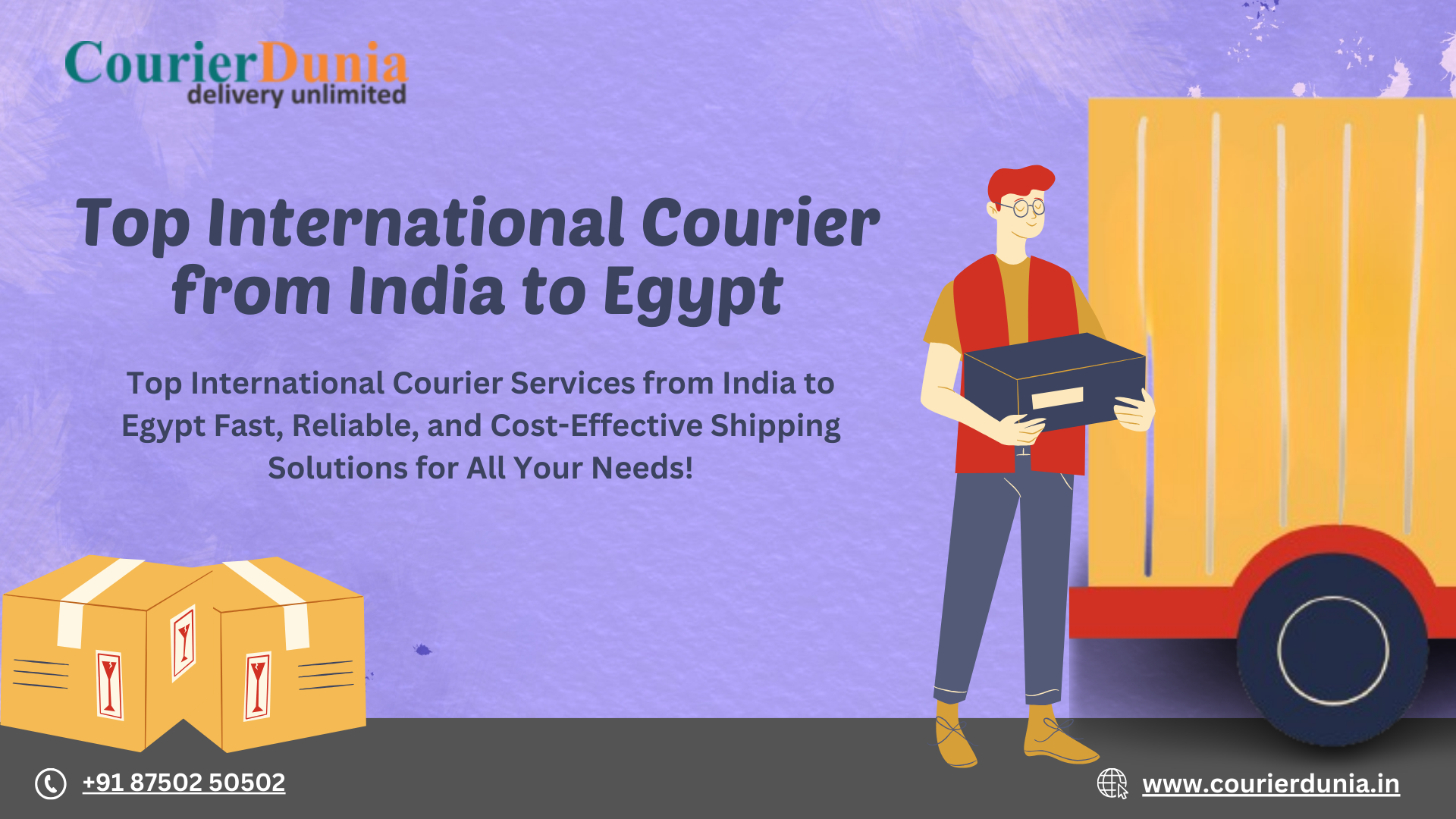 Top International Courier from India to Egypt