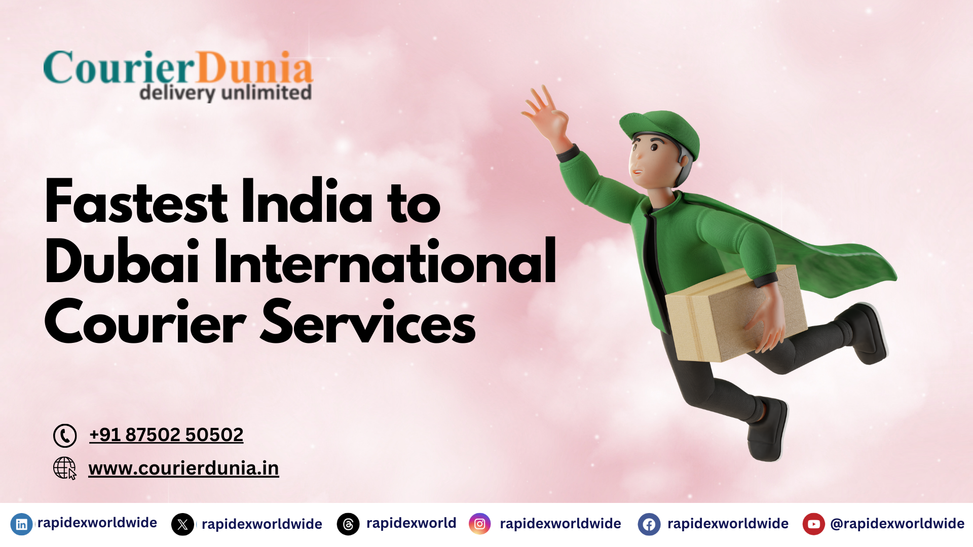 Fastest India to Dubai Courier Services