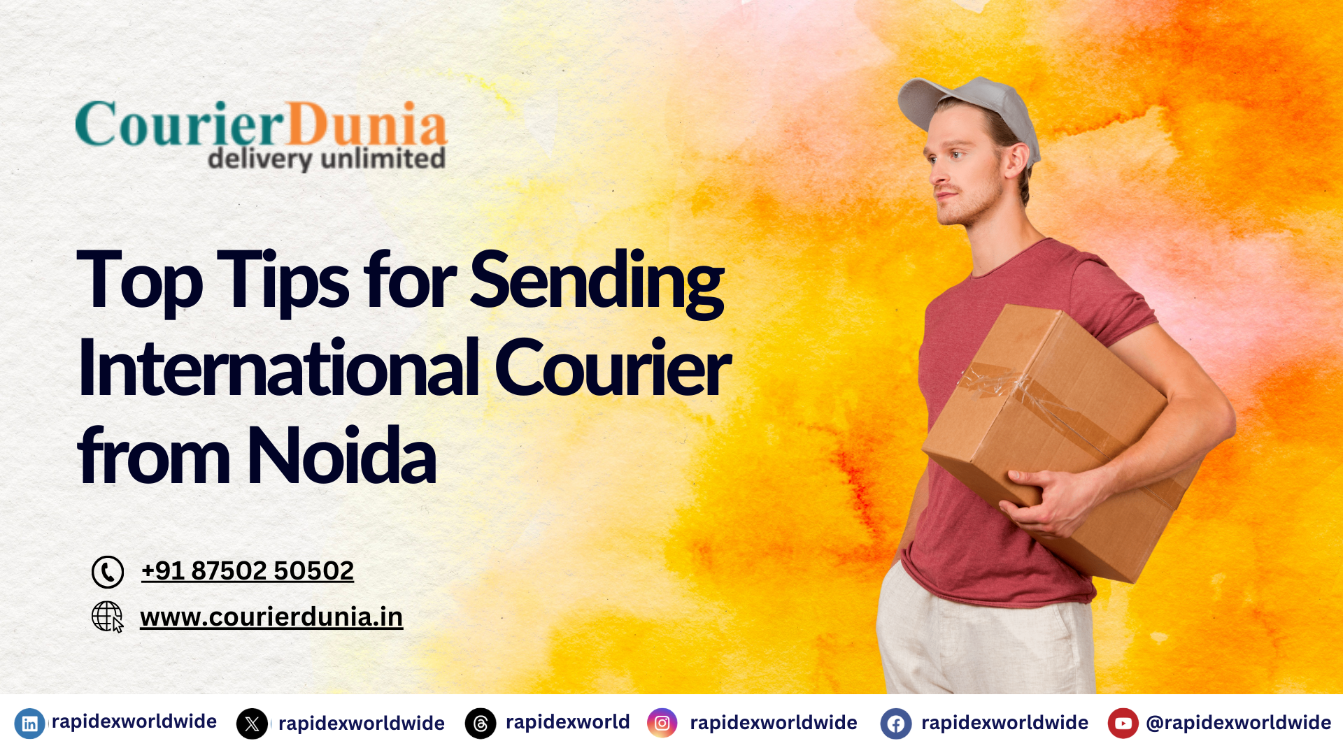 Top Tips for Sending International Courier from Noida