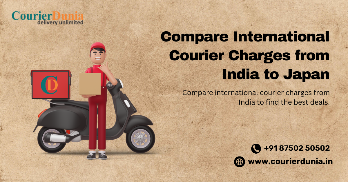Compare International Courier Charges from India to Japan