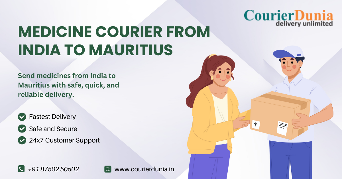 Medicine Courier from India to Mauritius | Fast & Reliable Service