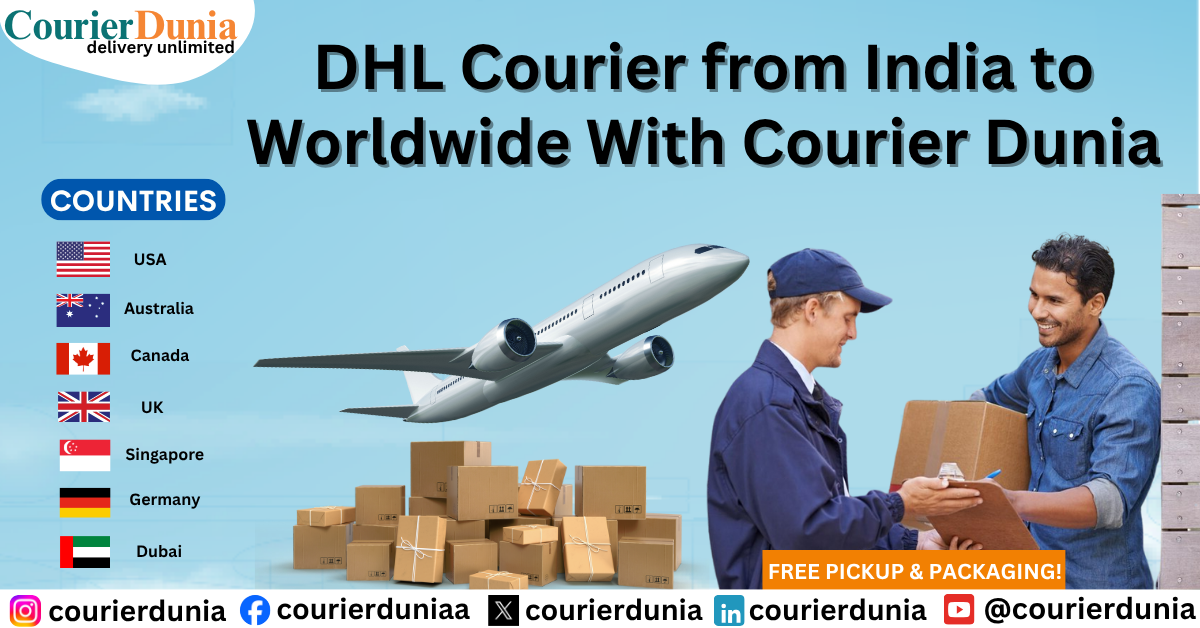 DHL Courier from India to Worldwide With Courier Dunia