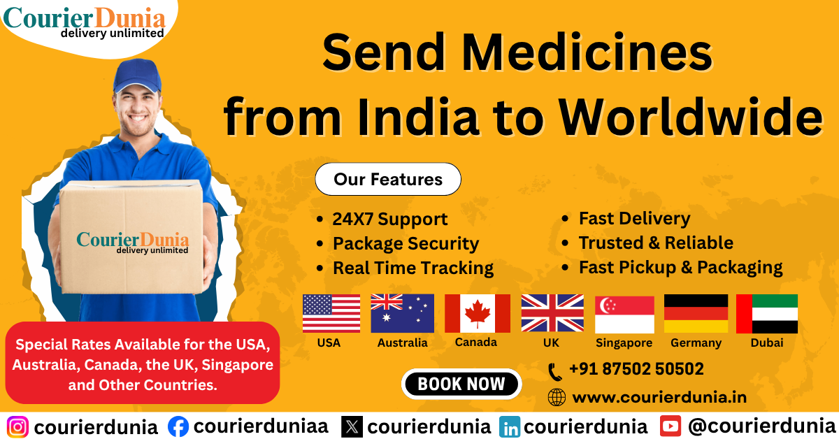 Send Medicine Courier from India to Worldwide