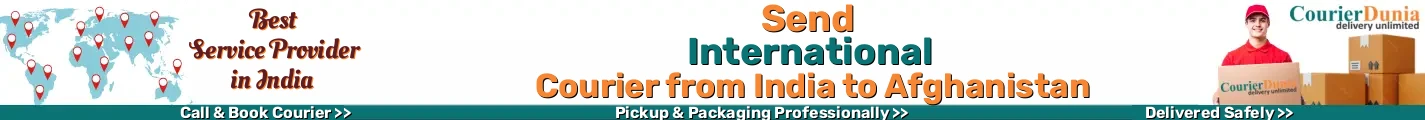 International Courier from India to Afghanistan 