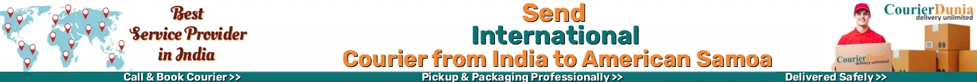 International Courier from India to American Samoa 