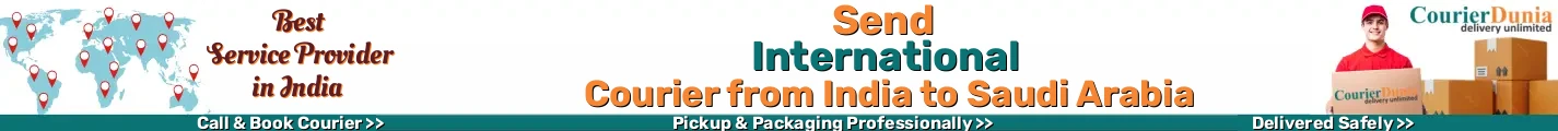 International Courier from India to Saudi Arabia 