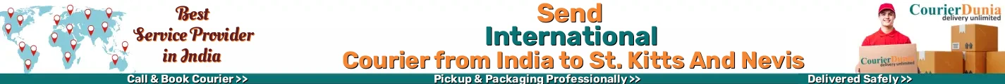 International Courier from India to St. Kitts And Nevis 