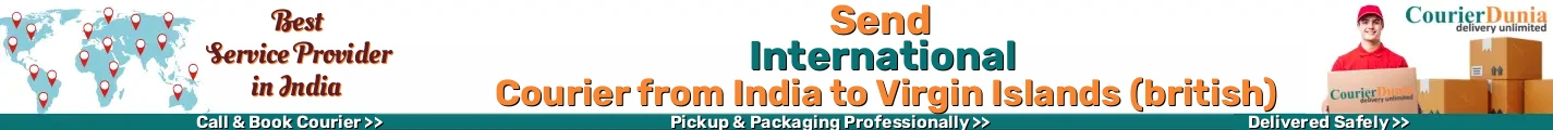 International Courier from India to Virgin Islands (british) 