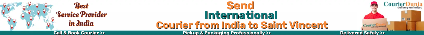 International Courier from India to Saint Vincent 