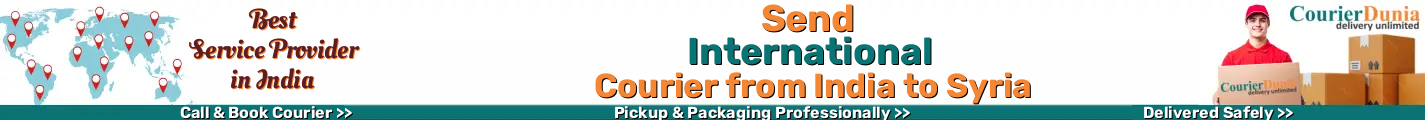 International Courier from India to Syria 