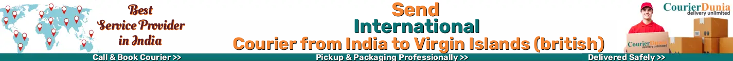 International Courier from India to Virgin Islands (british) 