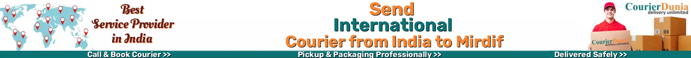 International Courier from India to Mirdif 