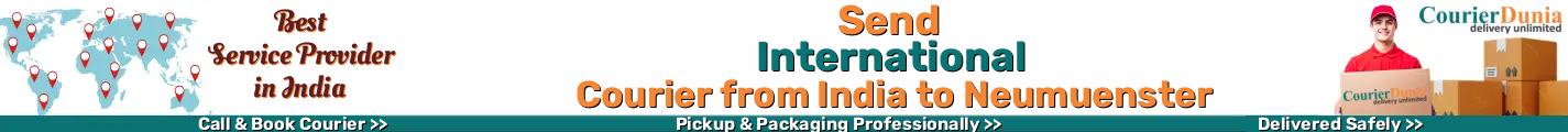 International Courier from India to Neumuenster 