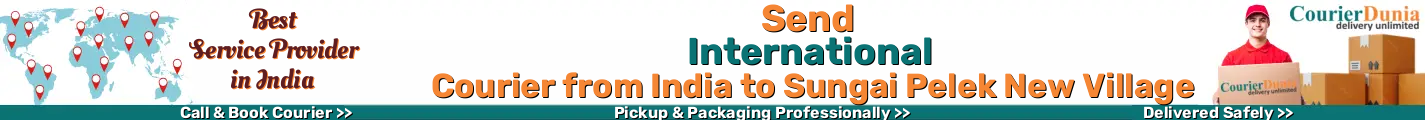 International Courier from India to Sungai Pelek New Village 