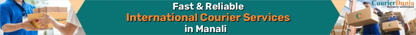 International Courier Services in Manali - Fast & Reliable