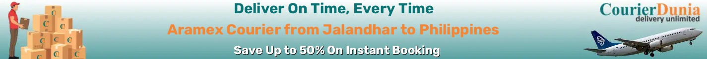 Aramex Courier from Jalandhar to Philippines - Fast & Affordable Shipping