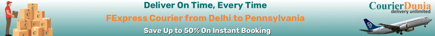 FExpress Courier from Delhi to Pennsylvania-USA - Fast & Affordable Shipping